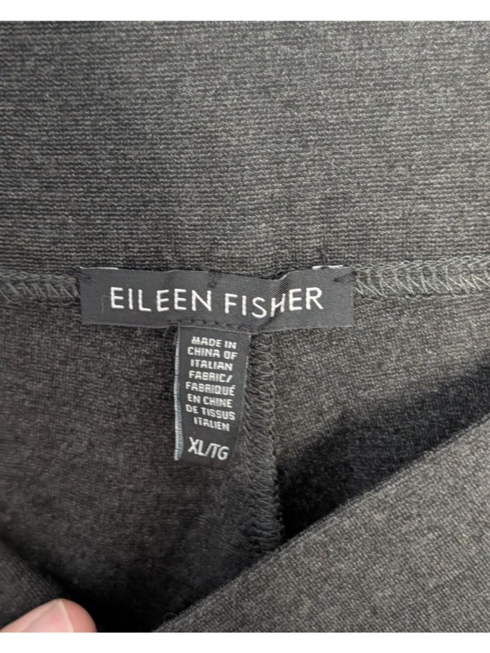 Eileen Fisher Womens XL Gray Stretch Pants Viscose Blend - Picture 3 of 12